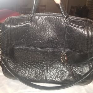 Michael Michael Kors Blk Shelley leather satchel